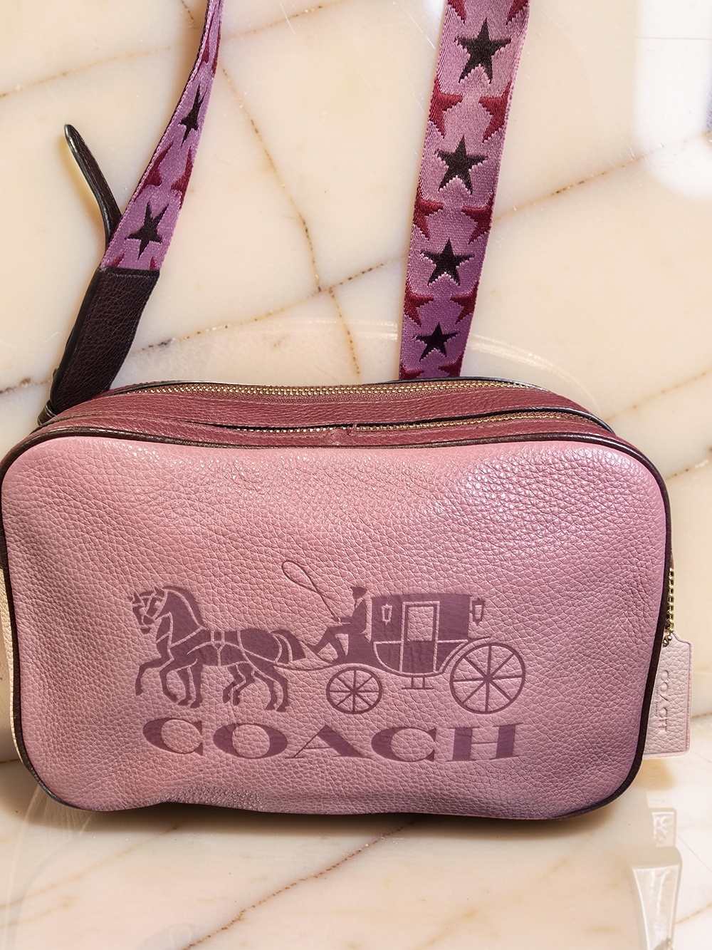 Coach Jes Crossbody in Colorblock Rose - 2 Hangtags - Picture 2 of 12
